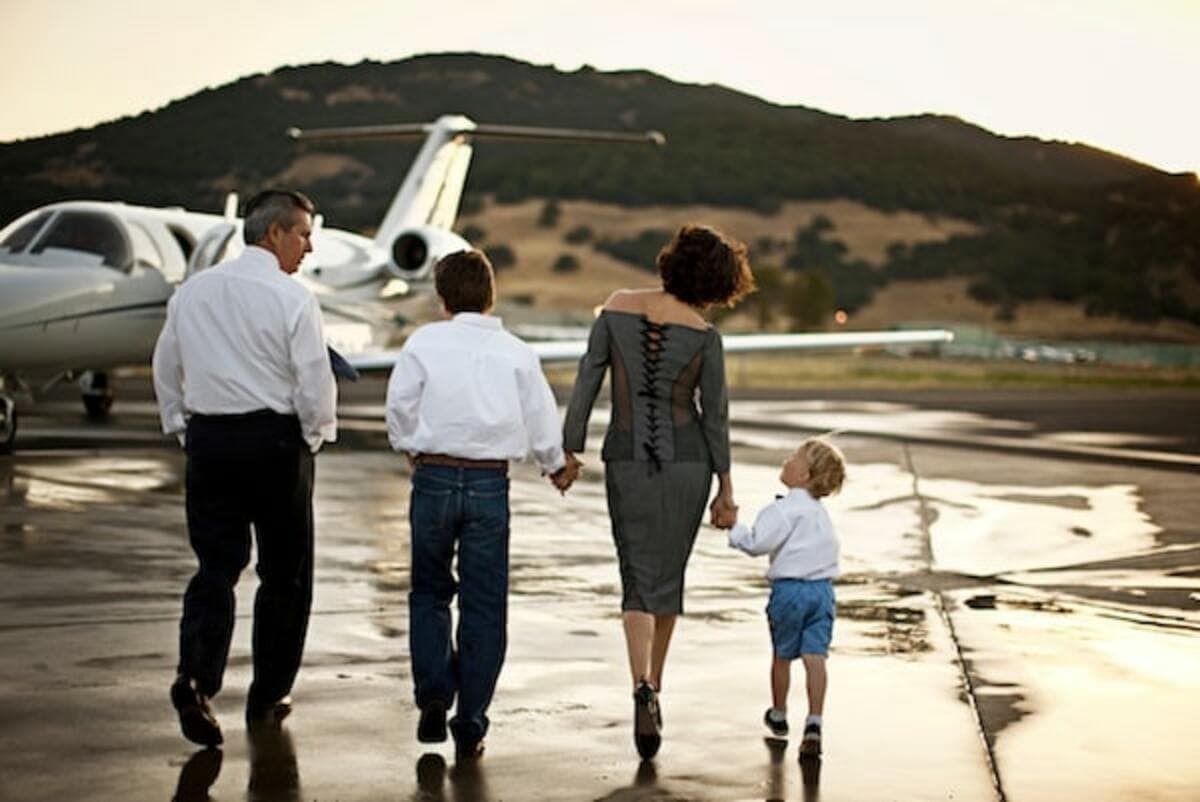 Family charter flight